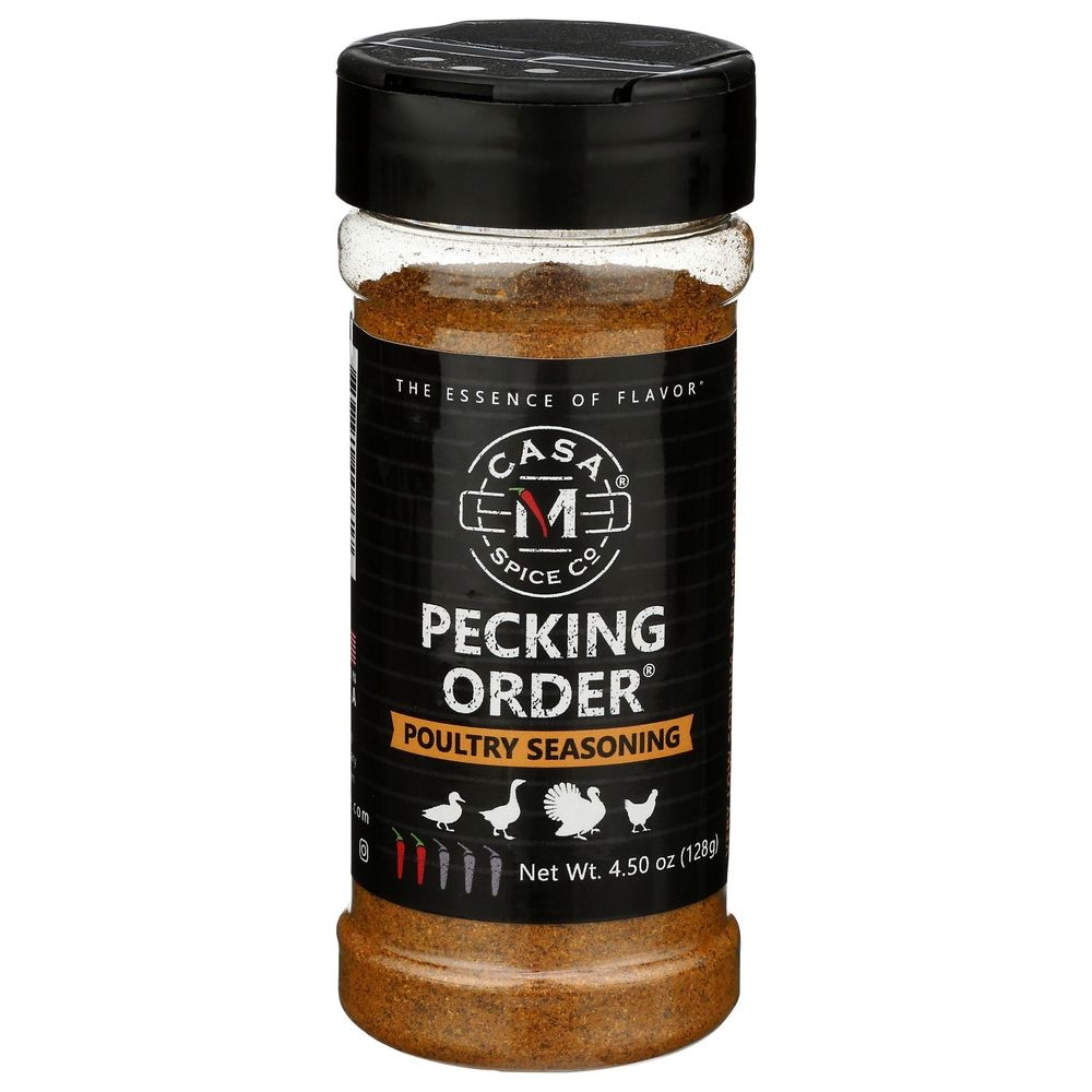 Casa M Spice Co Pecking Order Poultry Seasoning, 4.5 Ounce -- 6 per case