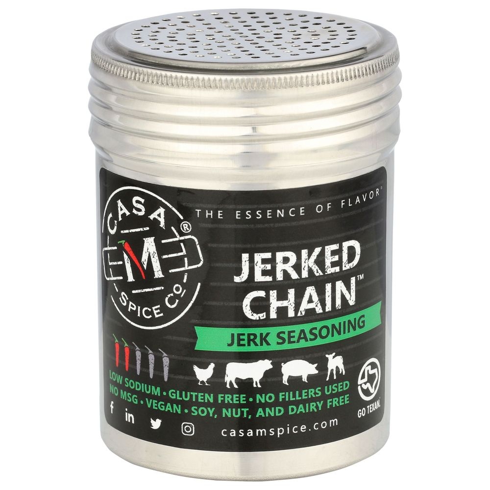 Casa M Spice Co Jerked Chain Jerk Seasoning, 5.25 Ounce Shaker -- 6 per case