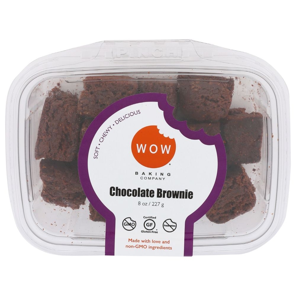Wow Chocolate Brownie Gluten Free Cookie, 8 Ounce Tub -- 6 per case