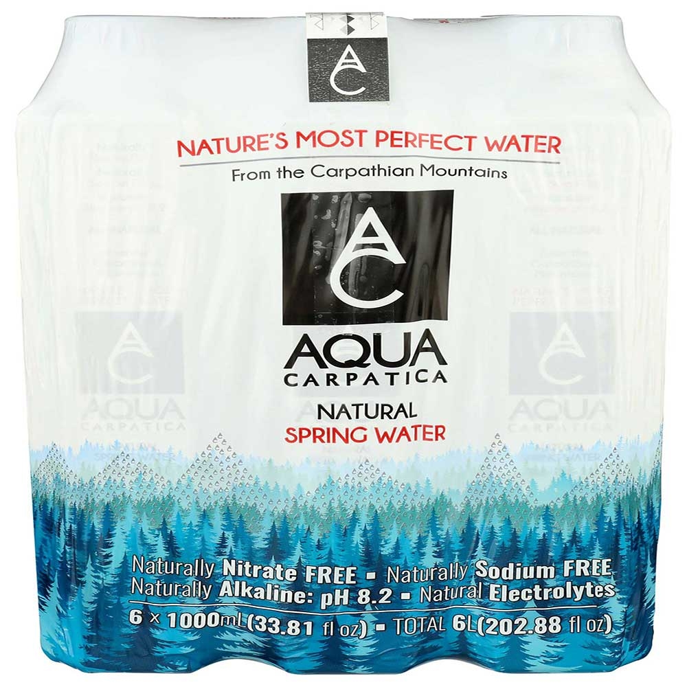 Aqua Carpatica Natural Spring Water, 202.8 Fluid Ounce -- 2 per case