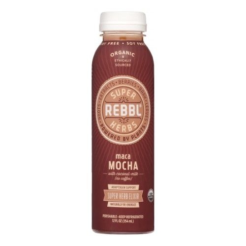 Rebbl Organic Macha Mocha Super Herb Balancing Elixir, 12 Fluid Ounce -- 12 Per case