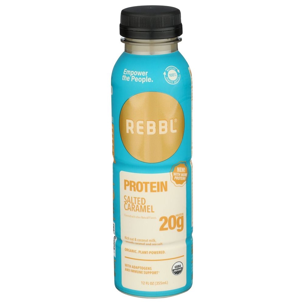 Rebbl Organic Protein Salted Caramel, 12 Fluid Ounce -- 12 per case