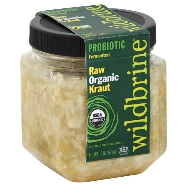 Wildbrine Raw Organic Green Sauerkraut, 18 Ounce -- 6 per case