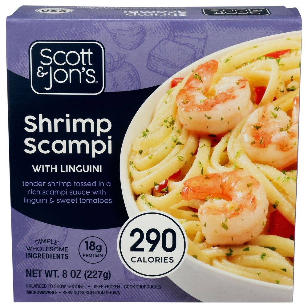 Scott and Jons Shrimp Scampi Pasta Bowl, 8 Ounce -- 6 per case