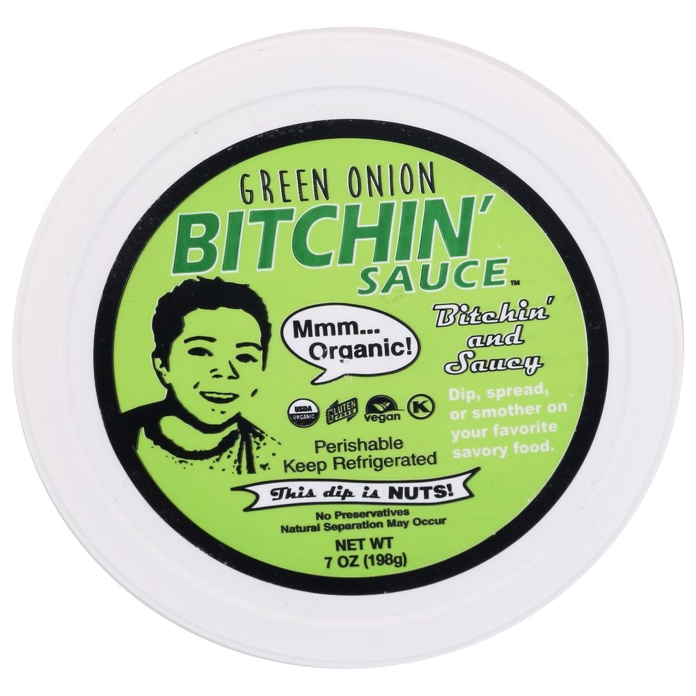 Bitchin Organic Green Onion Dip, 7 Ounce -- 6 per case