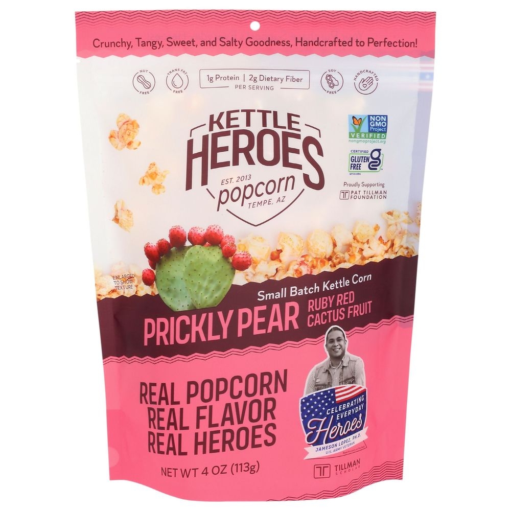 Kettle Heroes Prickly Pear Kettle Corn, 4 Ounce -- 6 per case