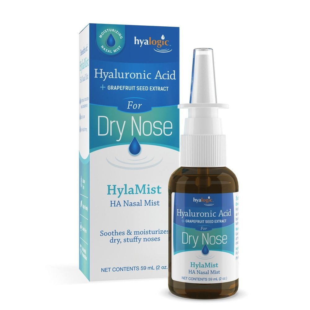 Hyalogic HylaMist Hyaluronic Acid Nasal Spray for Dry Nose, 2 Fluid Ounce