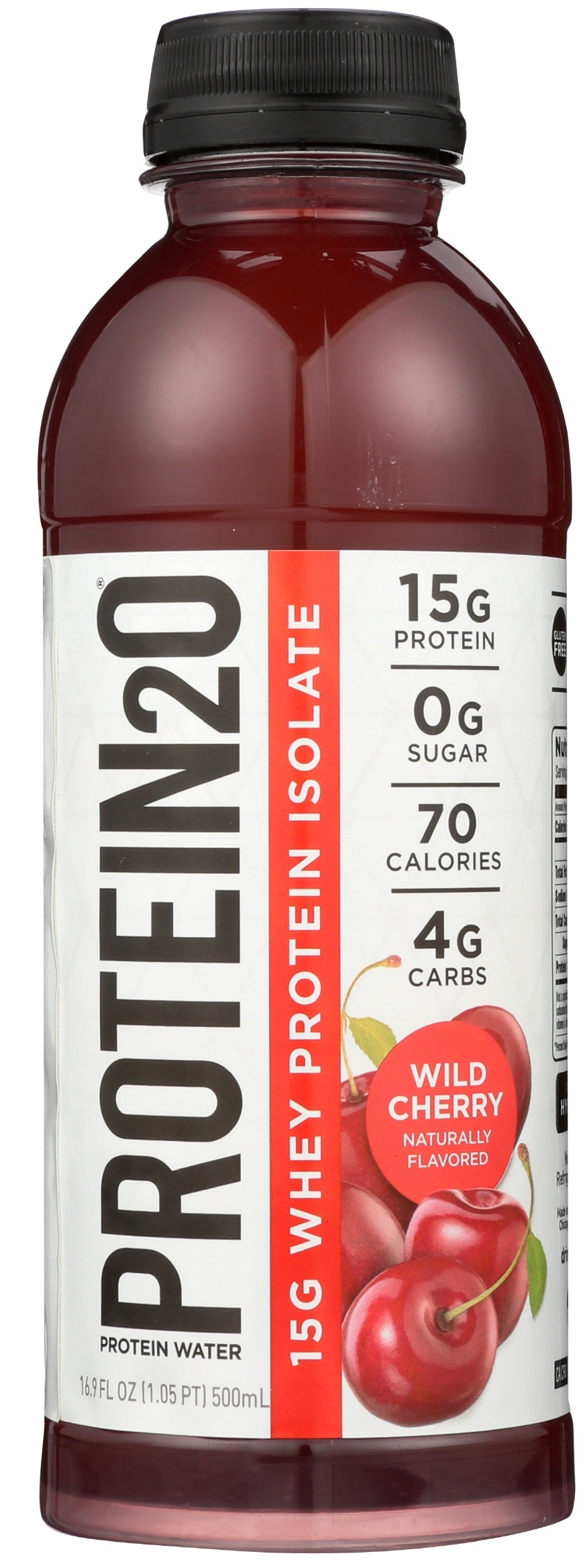 Protein2O Wild Cherry Protein Water, 16.9 Fluid Ounce -- 12 per case