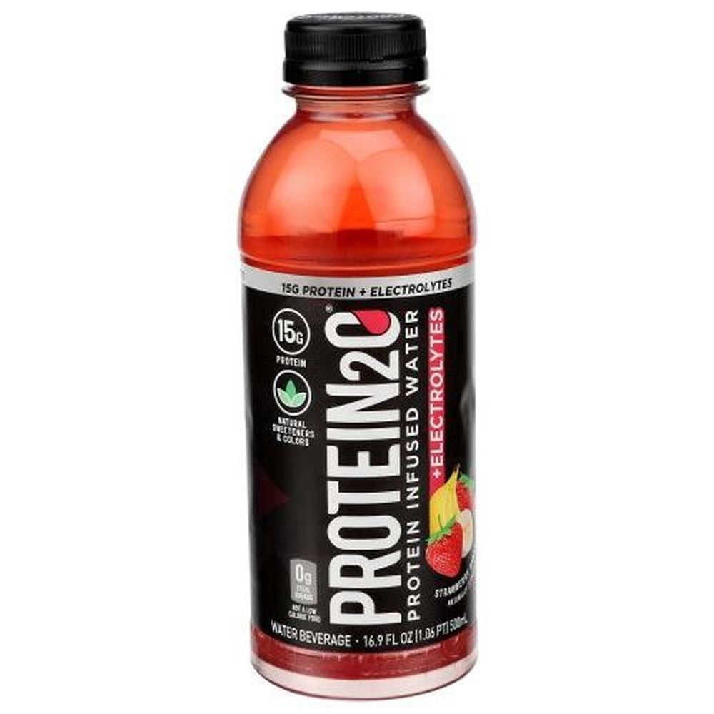 Protein2o Strawberry Banana Electrolyte Protein Infused Water, 16.9 Fluid Ounce -- 12 per case