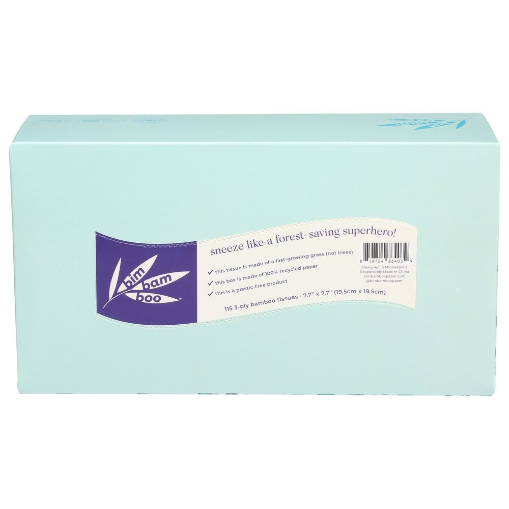 Bim Bam Boo 3 Ply Facial Tissue, 130 count -- 6 per case