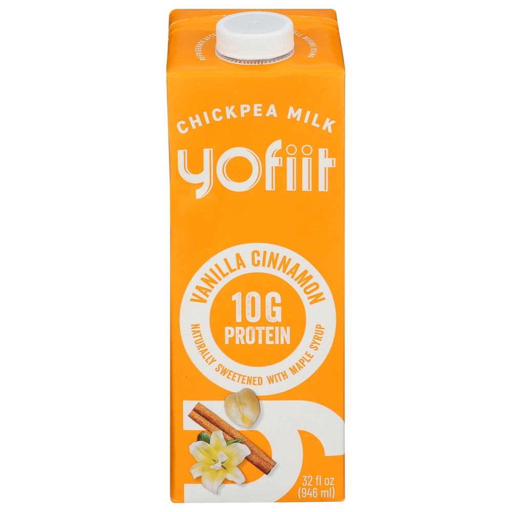 YoFiit Vanilla Cinnamon Chickpea Milk, 32 Fluid Ounce -- 12 per case