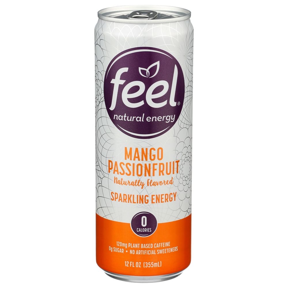 Feel Mango Passionfruit Energy Drink, 12 Fluid Ounce -- 12 per case