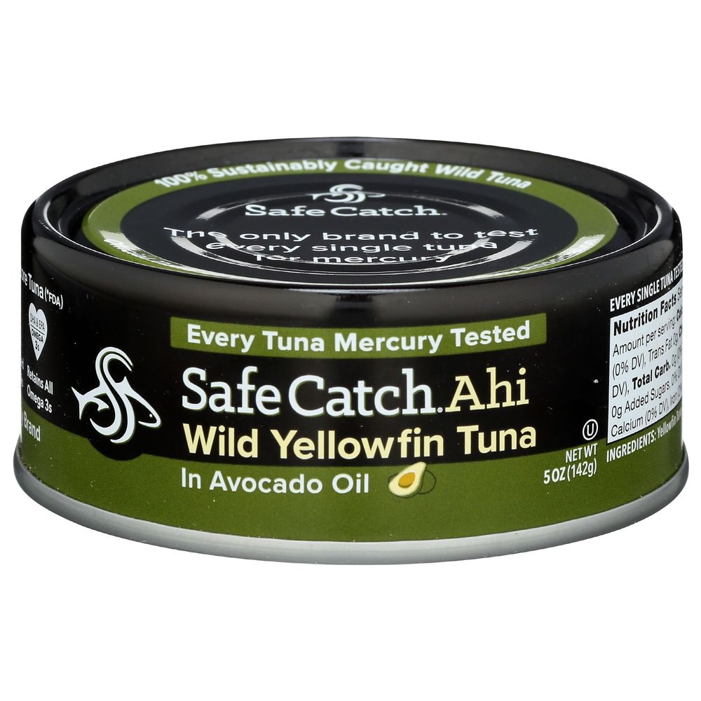 Safe Catch Ahi Wild Yellowfin Tuna in Avocado Oil, 5 Ounce -- 6 per case