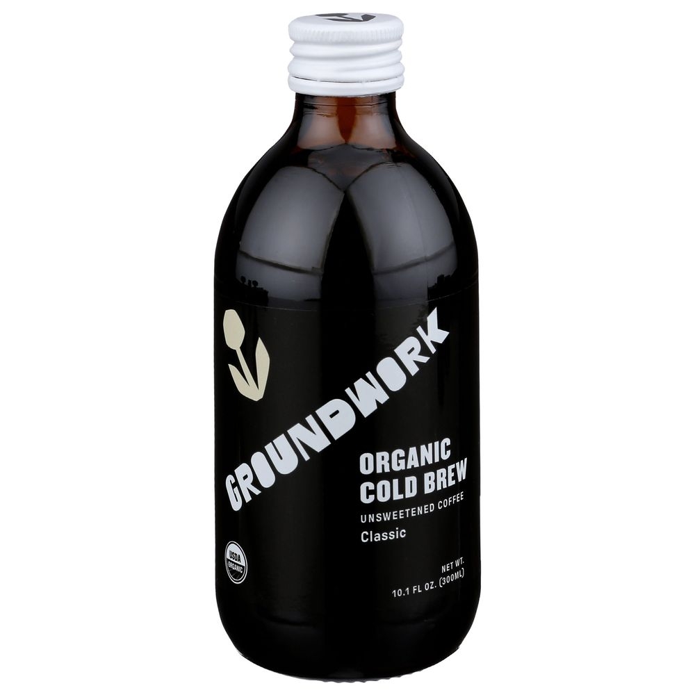 Groundwork Organic Cold Brew Coffee, 10 Fluid Ounce -- 12 per case