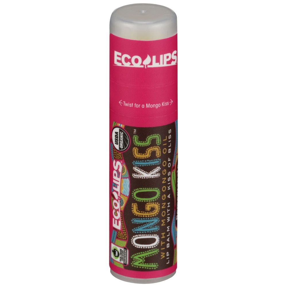 Eco Lips Mongo Kiss Organic Pomegranate Lip Balm, 0.25 Ounce -- 15 per case