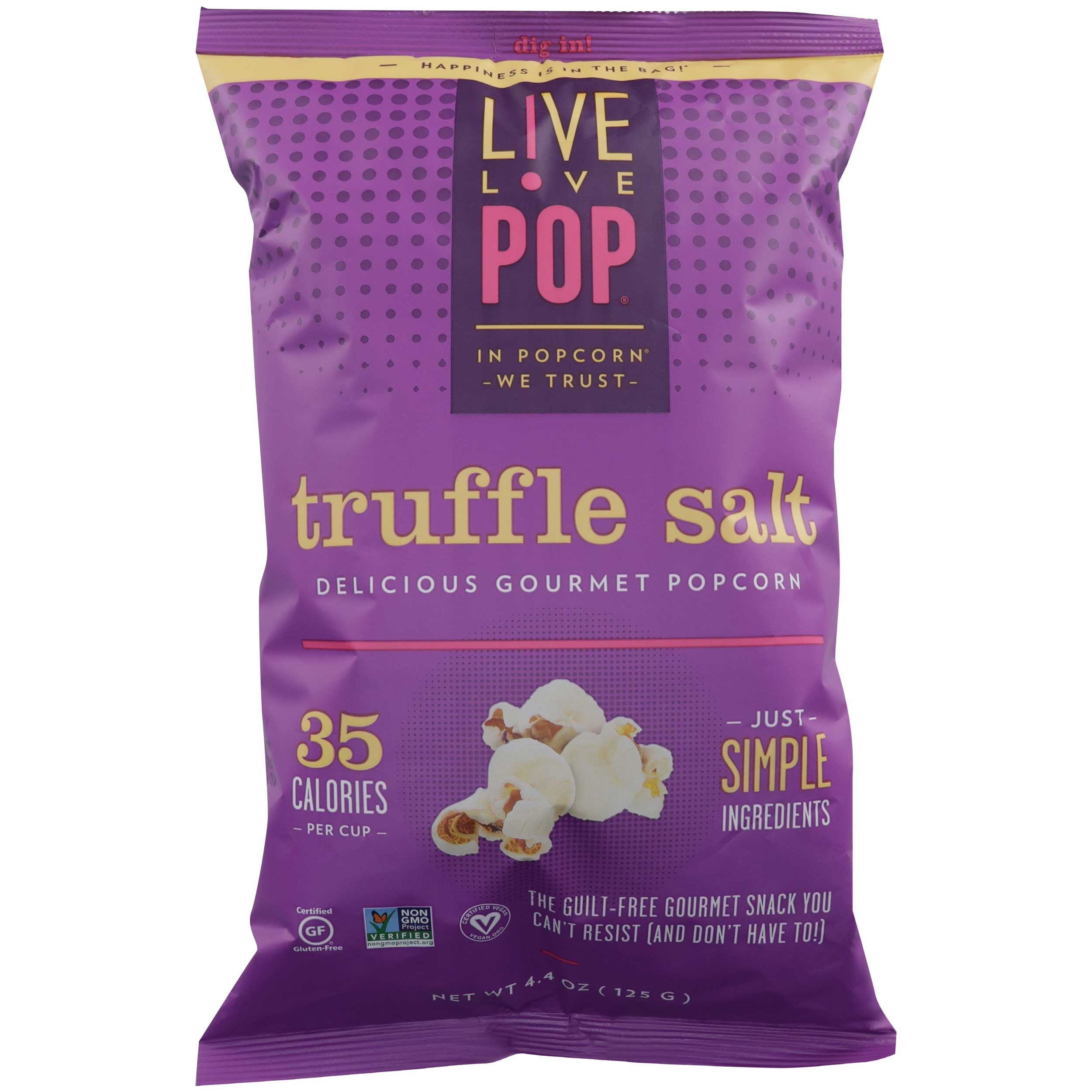 Live Love Pop Truffle Salt Gourmet Popcorn, 4.4 Ounce -- 12 per case