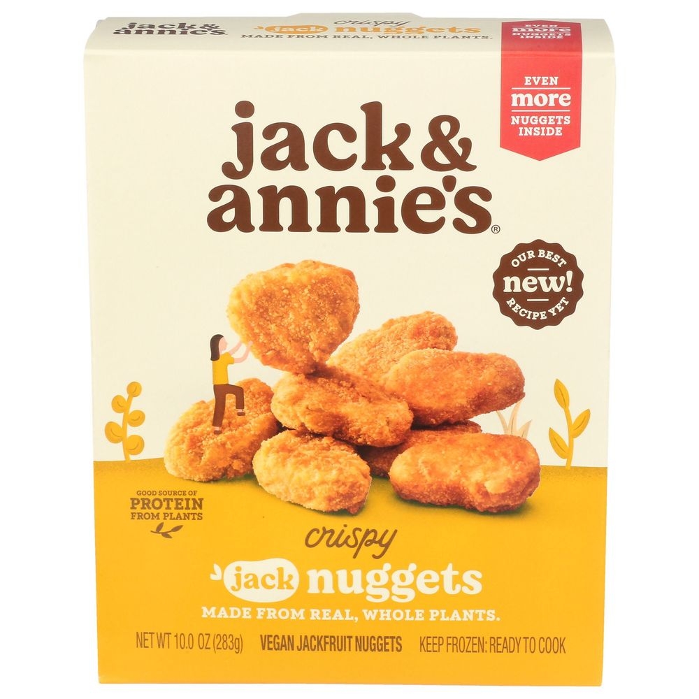 Jack and Annies Plant Based Crispy Jack Nuggets, 10 Ounce -- 8 per case