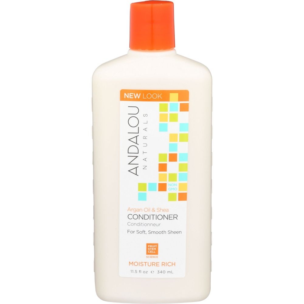 Andalou Naturals Sweet Orange Argan Oil and Shea Moisture Rich Conditioner, 11.5 Ounce