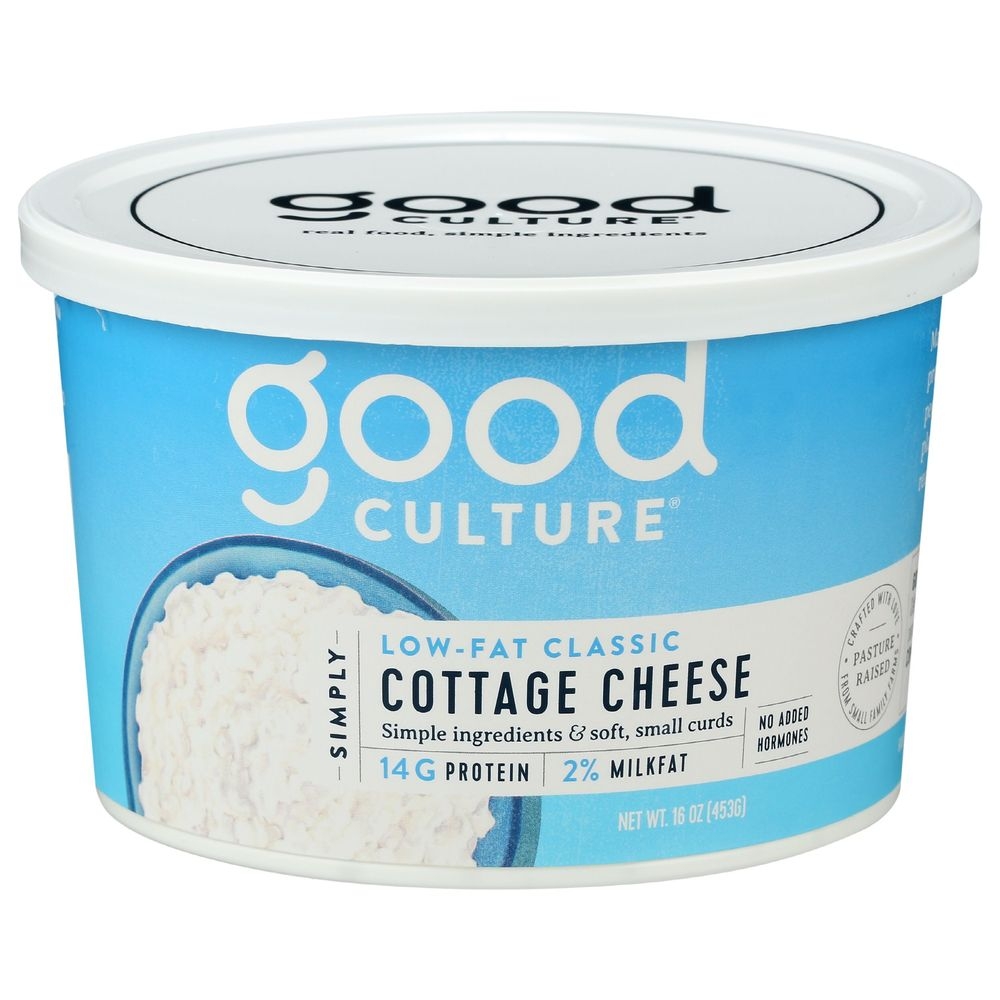 Good Culture 2 Percent Low Fat Classic Simply Cottage Cheese, 16 Ounce -- 12 per case