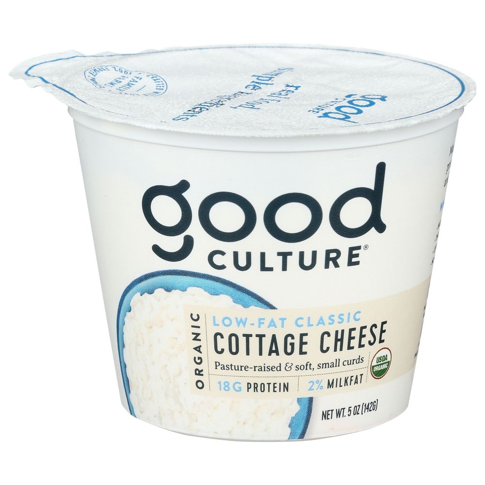 Good Culture Organic Classic 2 Percent Milk Fat Cottage Cheese, 5 Ounce -- 12 per case