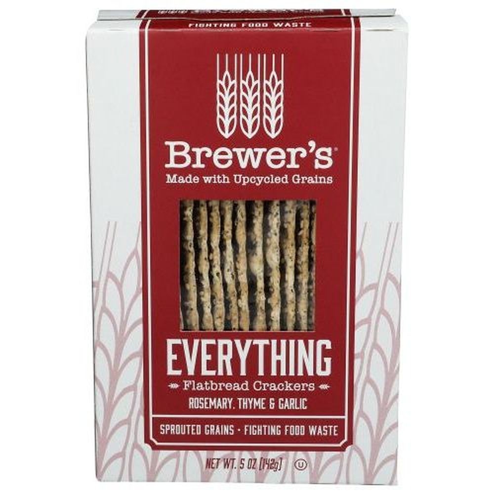 Brewers Everything Flatbread Cracker, 5 Ounce -- 12 per case