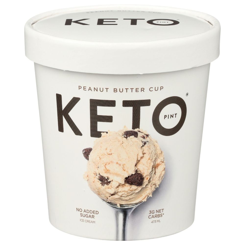 Keto Peanut Butter Ice Cream Cup, 1 Pint -- 8 per case