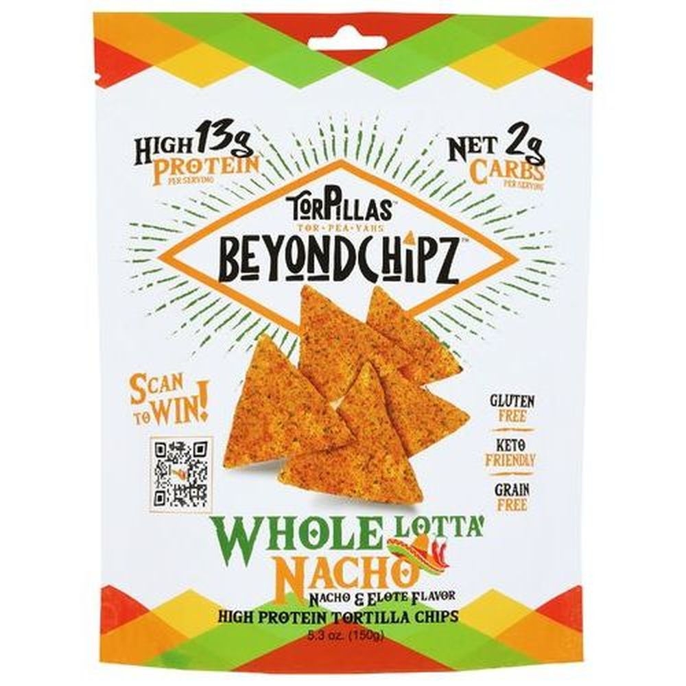 Beyondchipz Whole Lotta Nacho Tortilla Chips, 5.3 Ounce -- 12 per case
