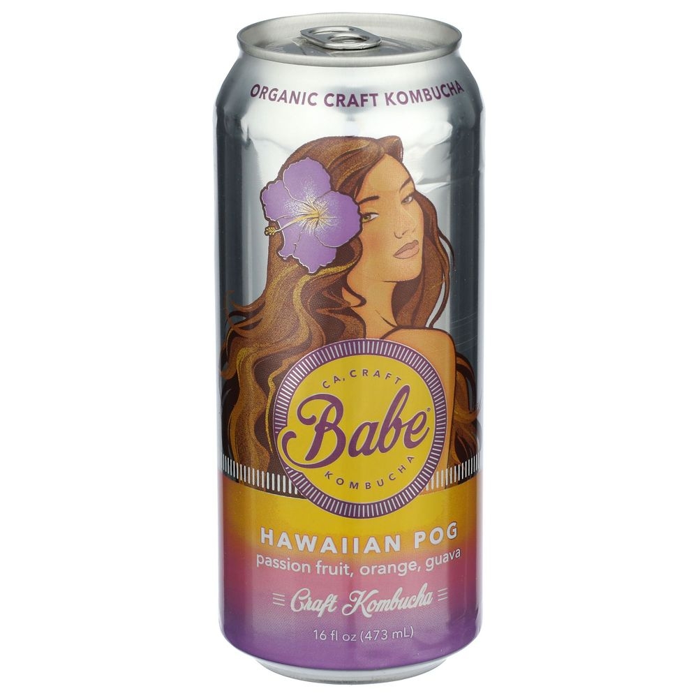 Babe Kombucha Hawaiian Pog Kombucha, 16 Fluid Ounce -- 12 per case