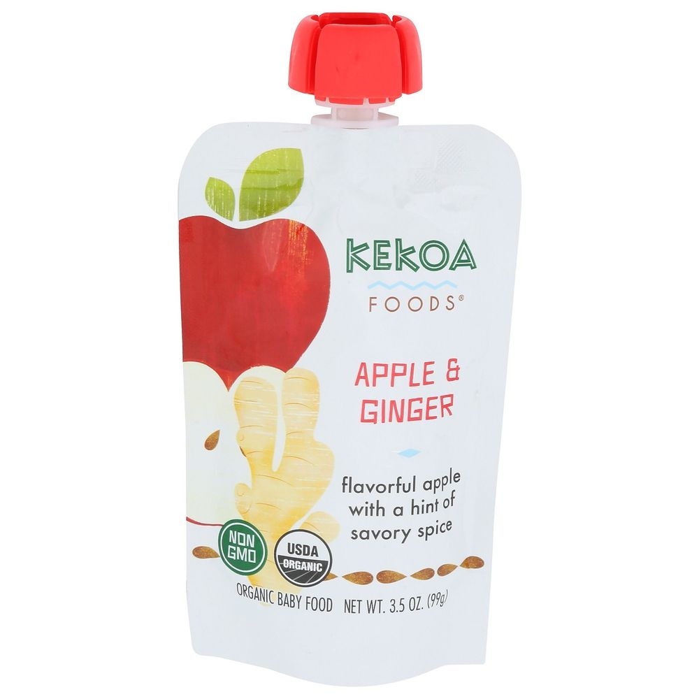 Kekoa Organic Apple and Ginger Baby Food, 3.5 Ounce -- 6 per case