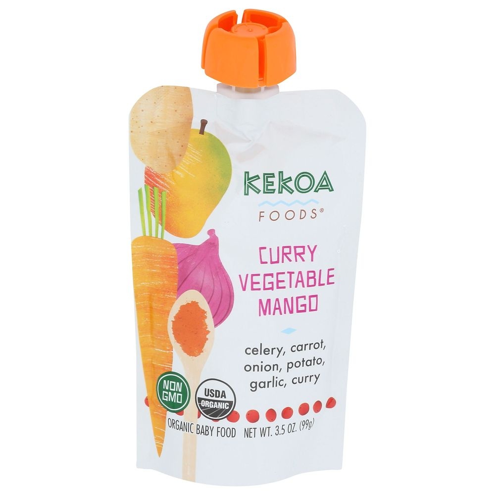 Kekoa Organic Curry Vegetable Mango Baby Food, 3.5 Ounce -- 6 per case