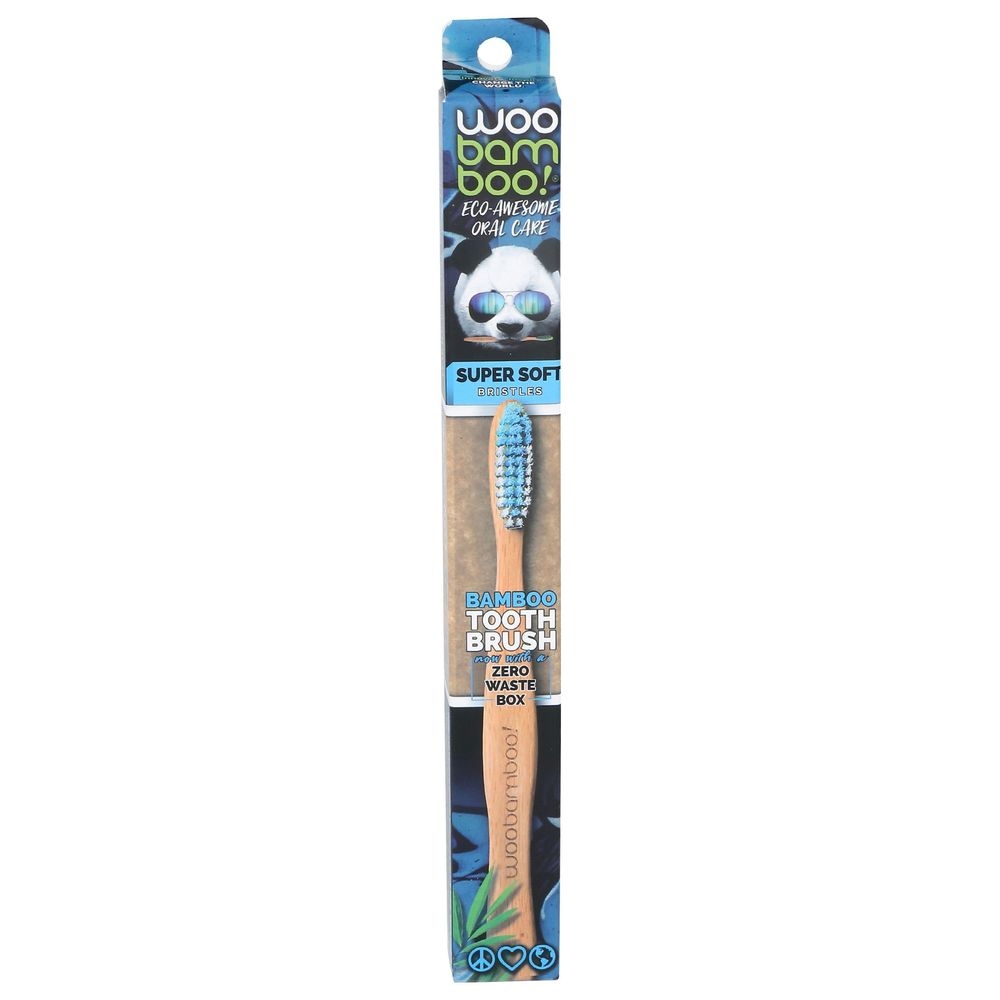 Woobamboo Adult Super Soft Bristles Toothbrush - Zero Waste Box -- 12 per case