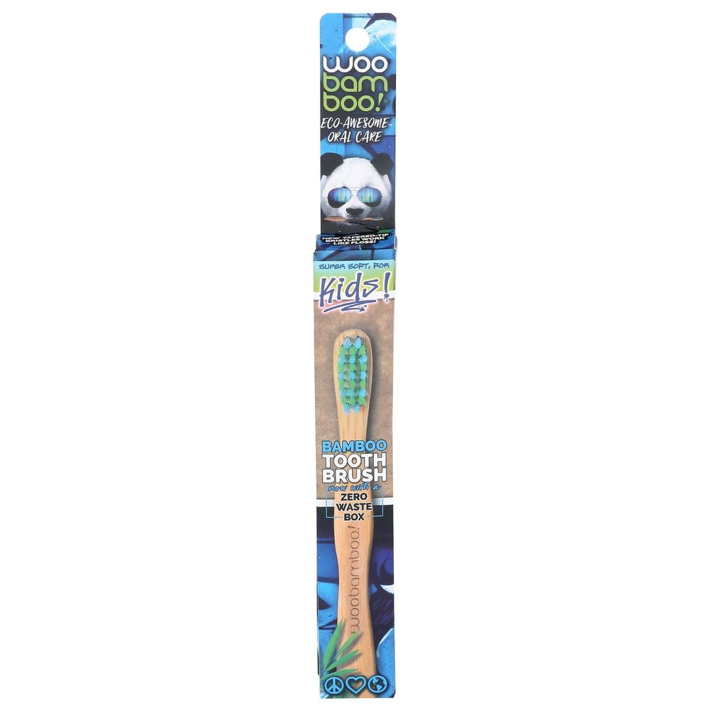 Woobamboo Kids Bamboo Toothbrush -- 12 per case