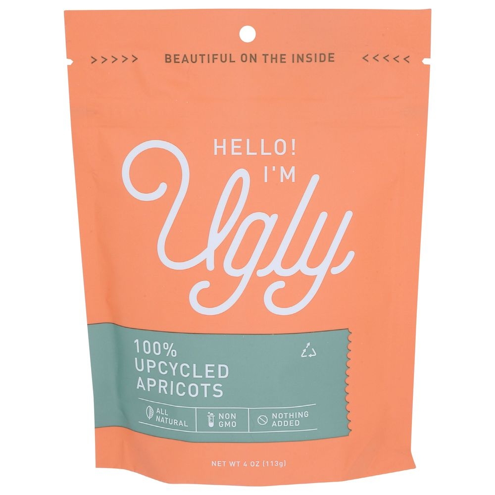 Hello Im Ugly Upcycled Dried and Diced Apricots, 4 Ounce -- 12 per case