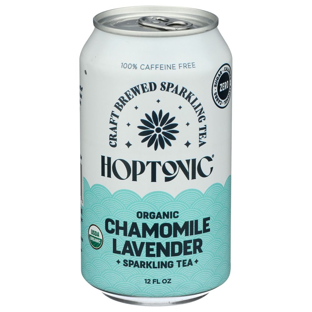 Hoptonic Organic Chamomile Lavender Sparkling Herbal Tea, 12 Fluid Ounce -- 12 per case