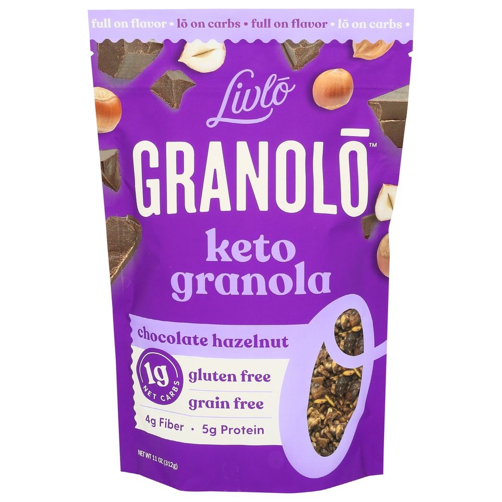 Livlo Chocolate Hazelnut Keto Granola, 11 Ounce -- 12 per case