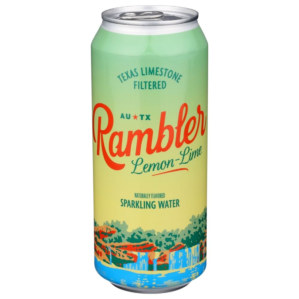 Rambler Lemon Lime Sparkling Water, 16 Fluid Ounce -- 12 per case