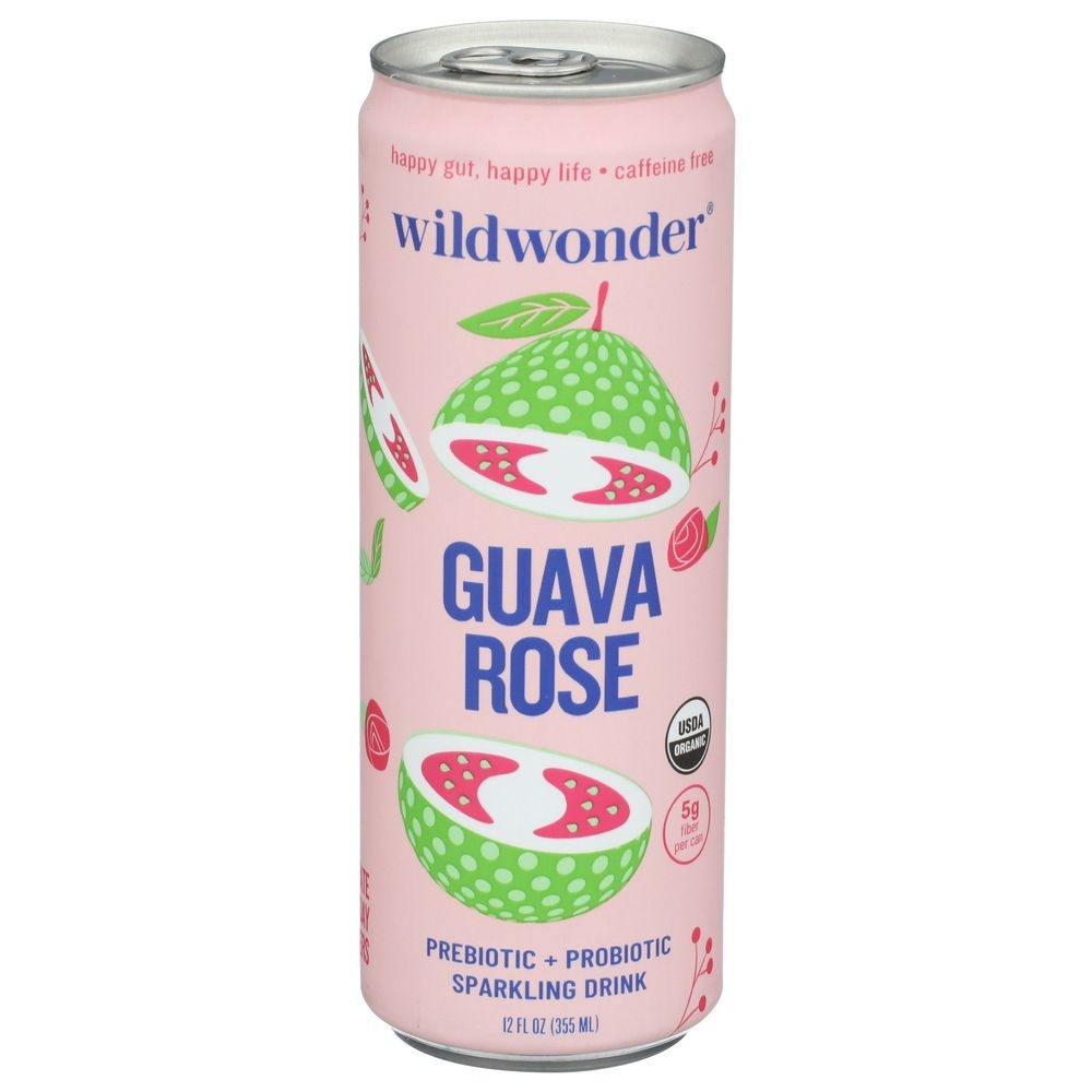 Wild Wonder Guava Rose Sparkling Drink, 12 Fluid Ounce -- 12 per case