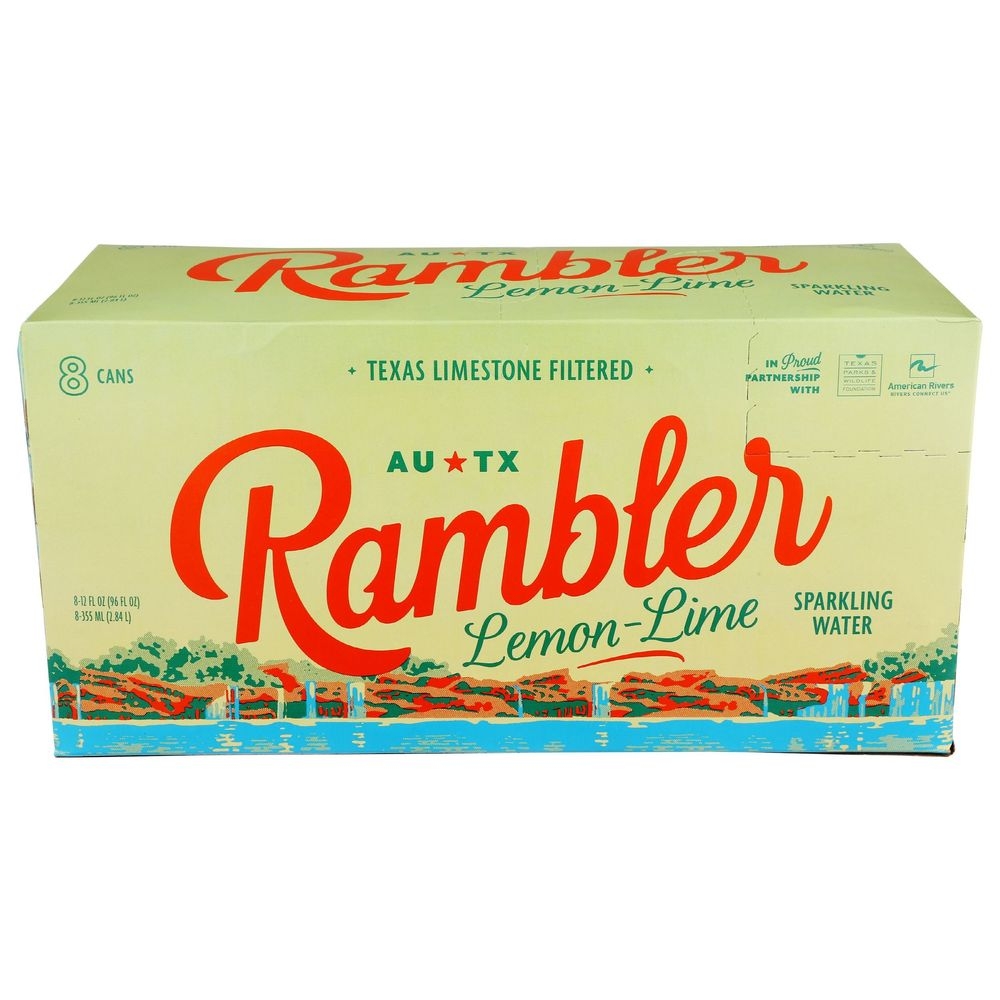 Rambler Lemon Lime Sparkling Water, 12 Fluid Ounce -- 24 per case