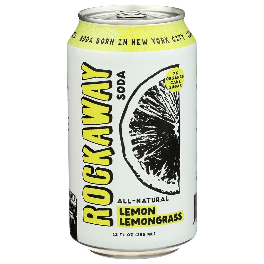 Rockaway Lemon-Lemongrass Soda, 12 Fluid Ounce -- 12 per case