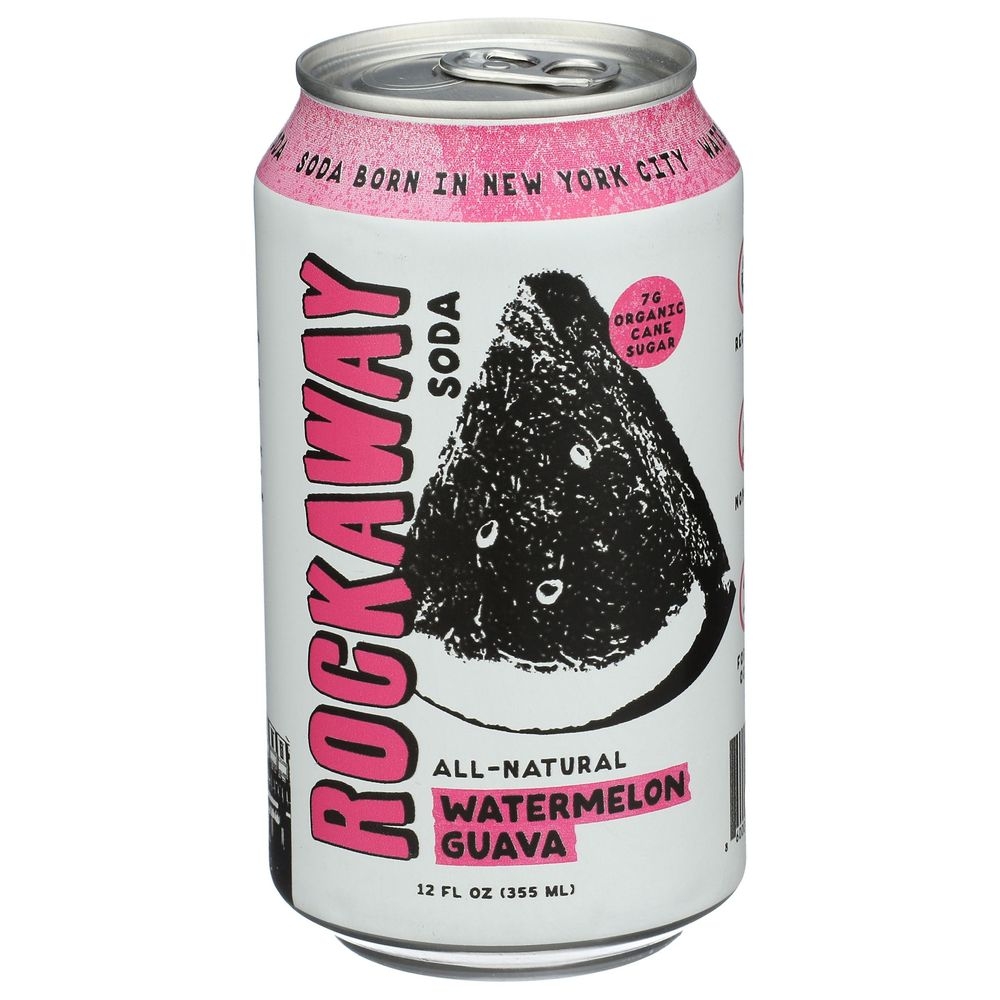 Rockaway Watermelon-Guava Soda, 12 Fluid Ounce -- 12 per case