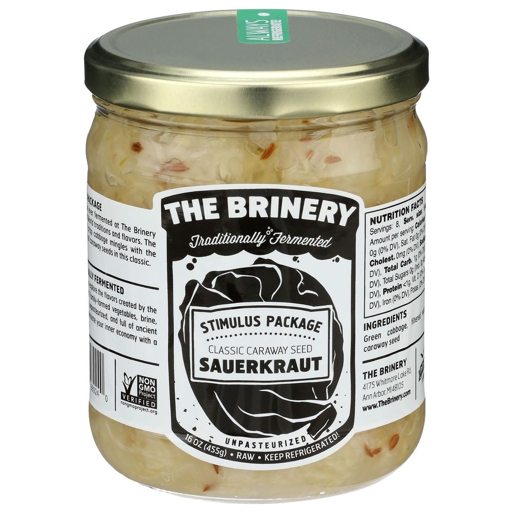 The Brinery Stimulus Package Sauerkraut, 16 Ounce -- 6 per case
