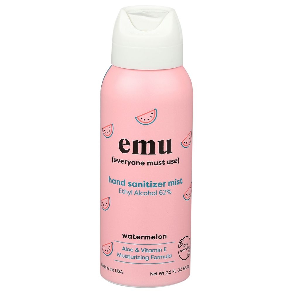 Emu Watermelon Hand Sanitizer Mist, 2.2 Ounce -- 6 per case