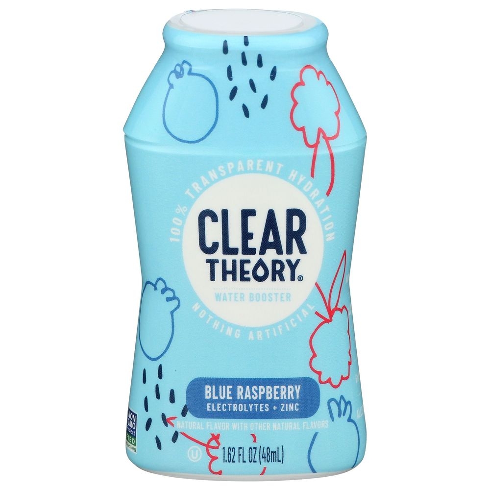 Clear Theory Blue Raspberry Water Enhancer, 1.62 Fluid Ounce -- 12 per case