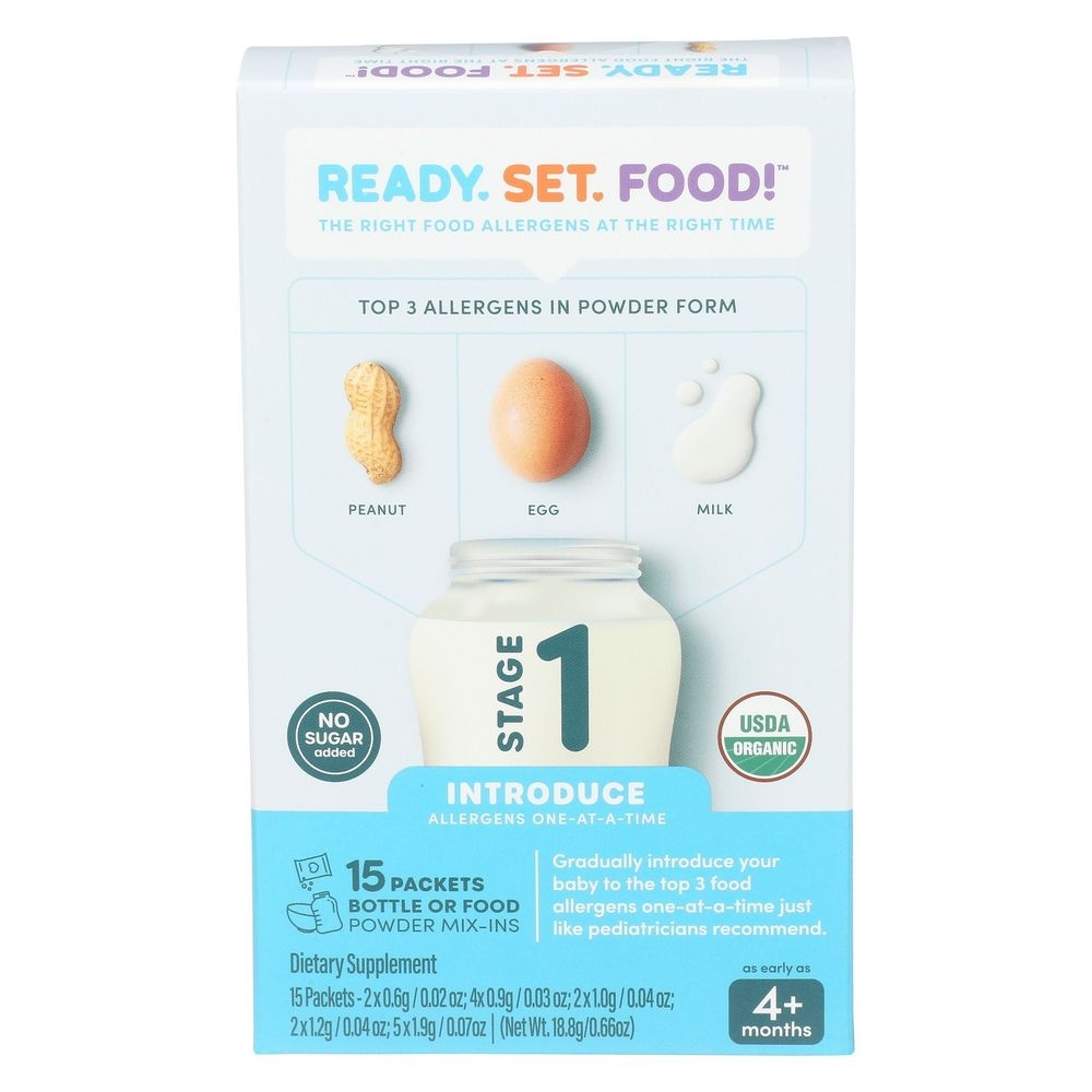 Ready Set Food Organic Stage 1 Plus 2 Mix Ins Baby Milk Powder Mix, 0.66 Ounce -- 8 per case