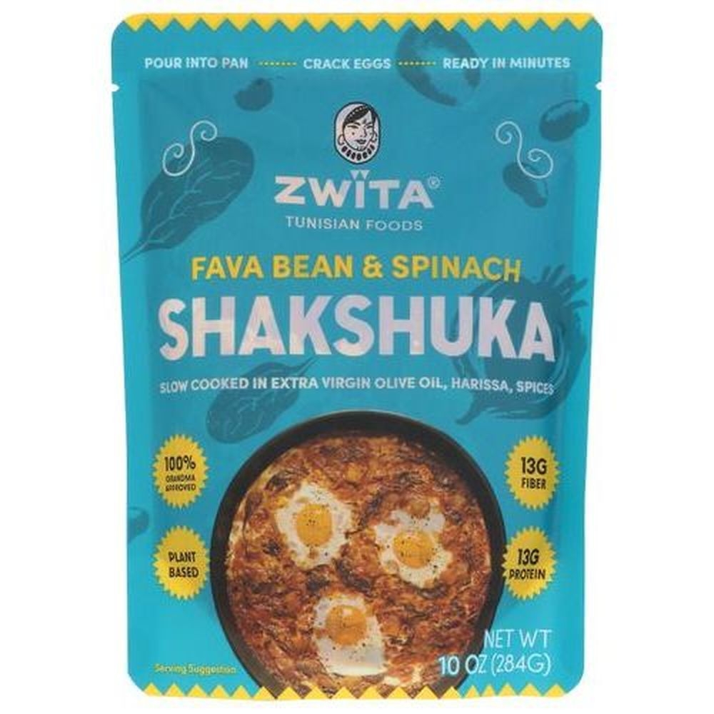 Zwita Fava Bean and Spinach Shakshuka, 10 Ounce -- 6 per case