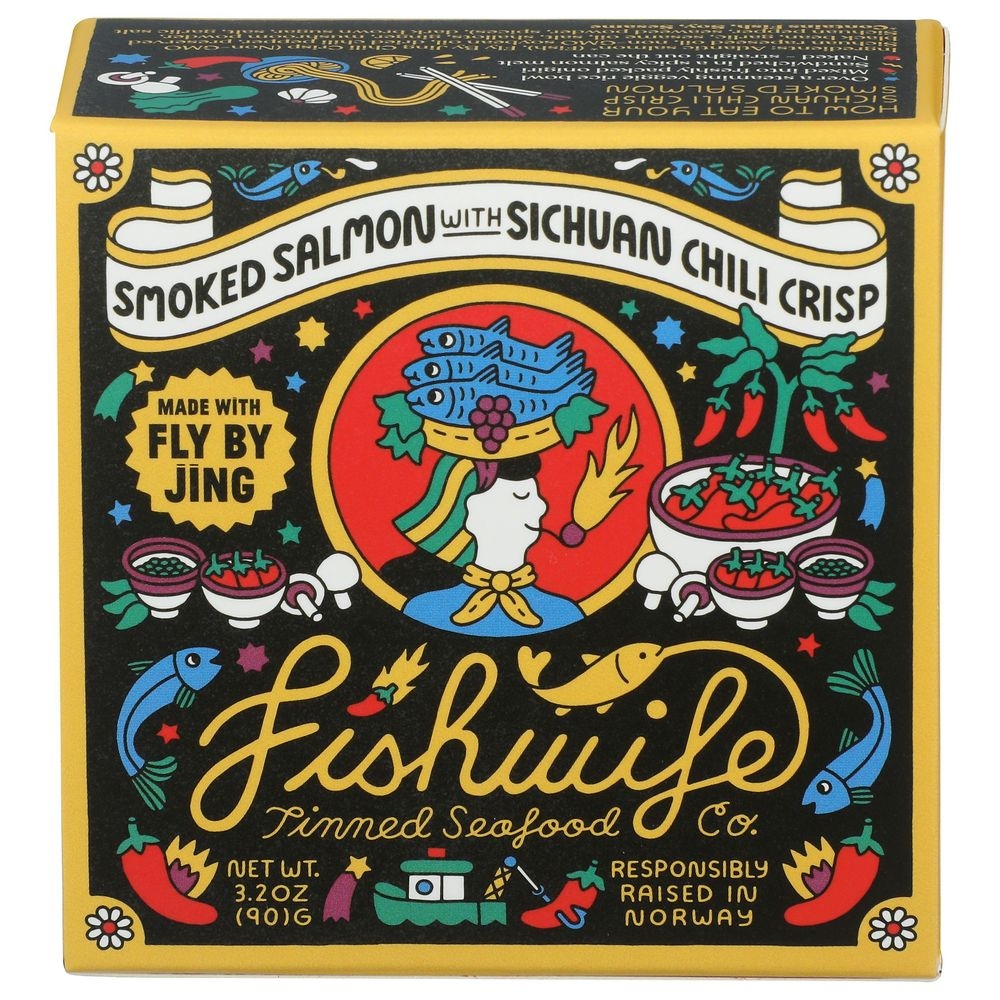 Fishwife Smoked Atlantic Salmon with Sichuan Chili Crisp, 3.2 Ounce -- 6 per case