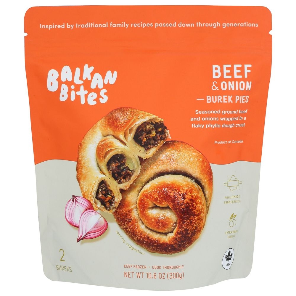 Balkan Bites Beef and Onion Burek Pies, 10.6 Ounce -- 6 per case