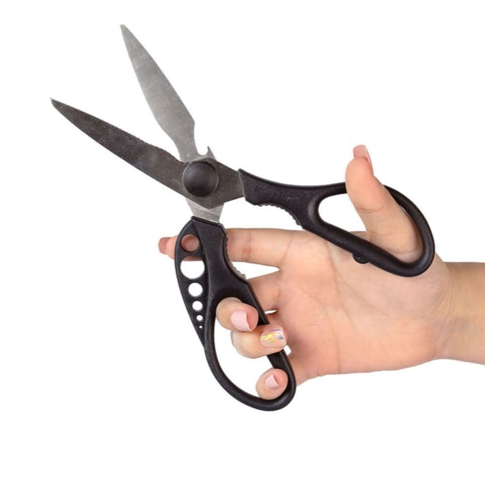 KitchInventions Black Strip-n-Snip Scissors