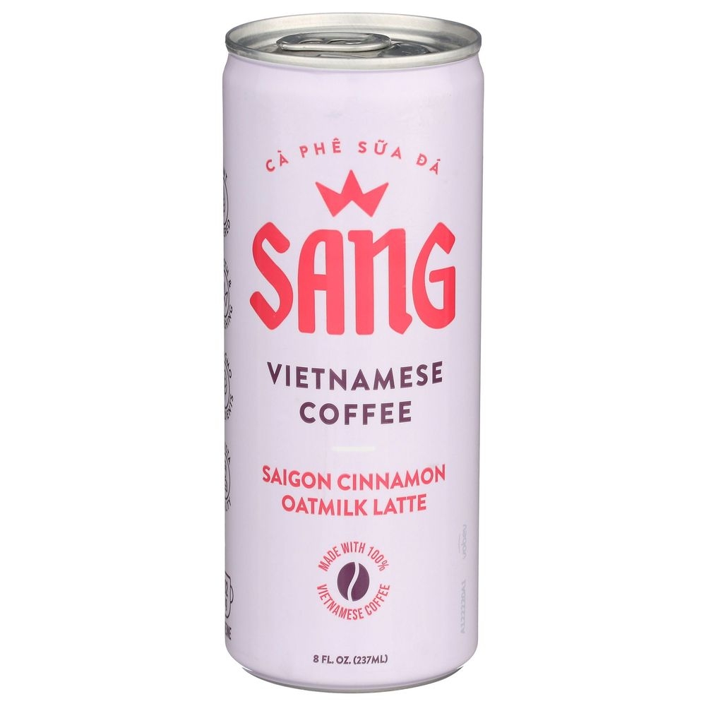 Sang Saigon Cinnamon Oatmilk Latte Vietnamese Iced Coffee, 8 Fluid Ounce -- 12 per case