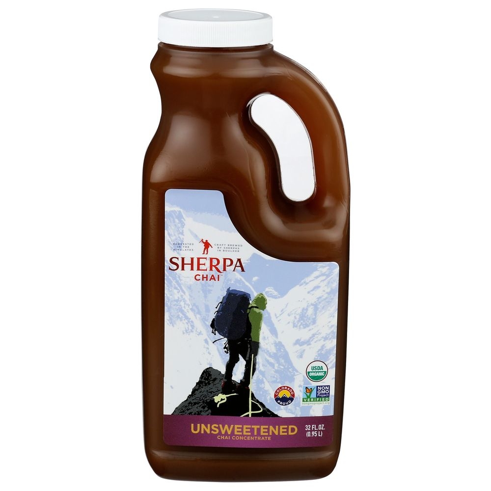 Sherpa Chai Unsweetened Chai Tea Concentrate, 32 Fluid Ounce -- 6 per case